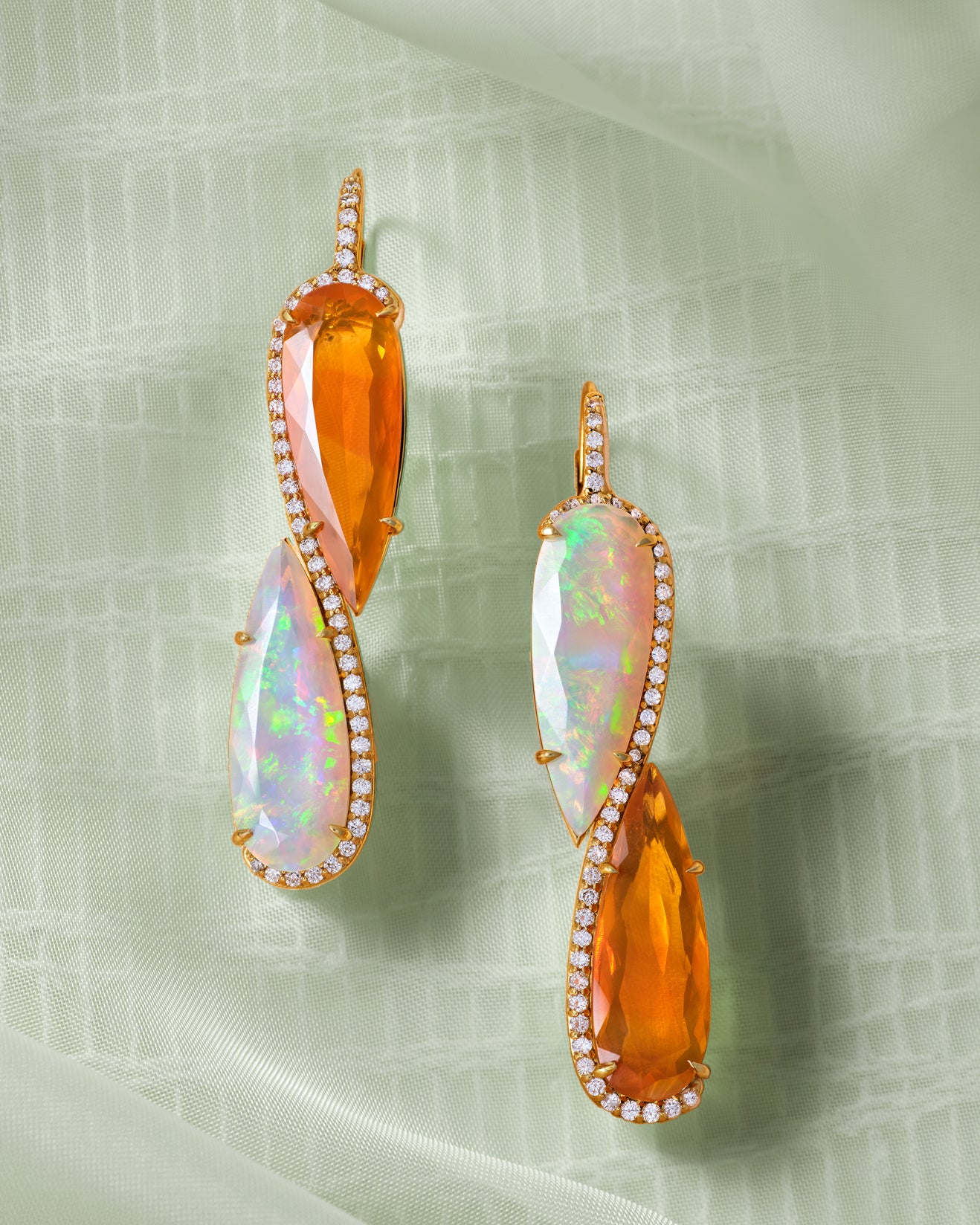 Infinity Opal Earrings