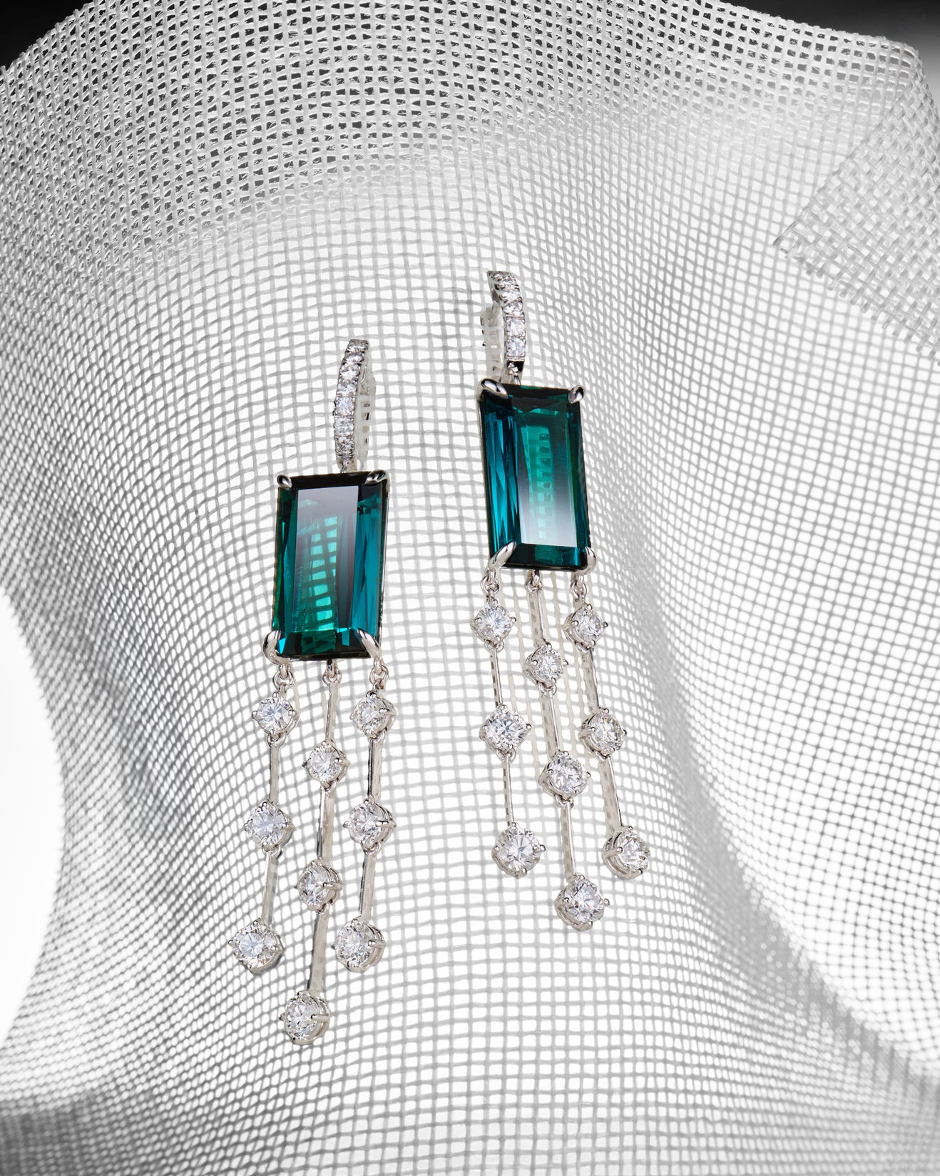 Weeping Willow Indicolite Earrings