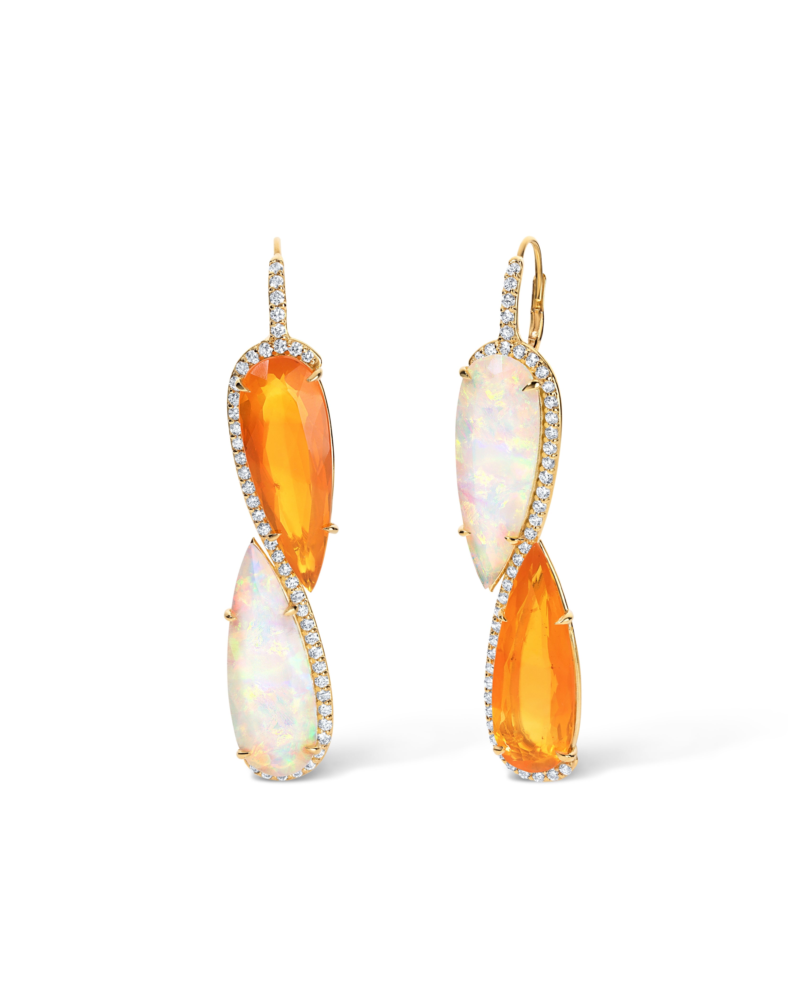 Infinity Opal Earrings