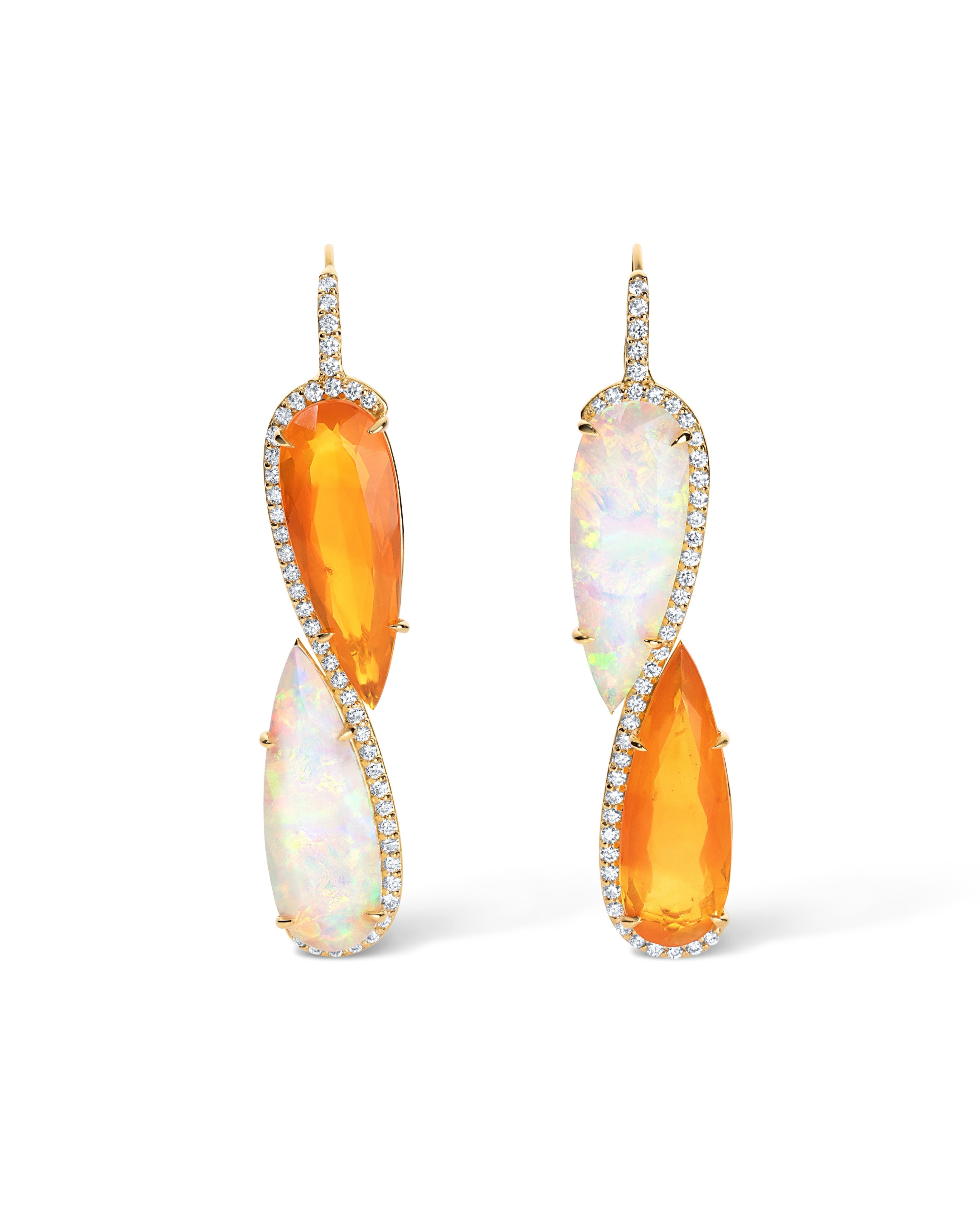 Infinity Opal Earrings
