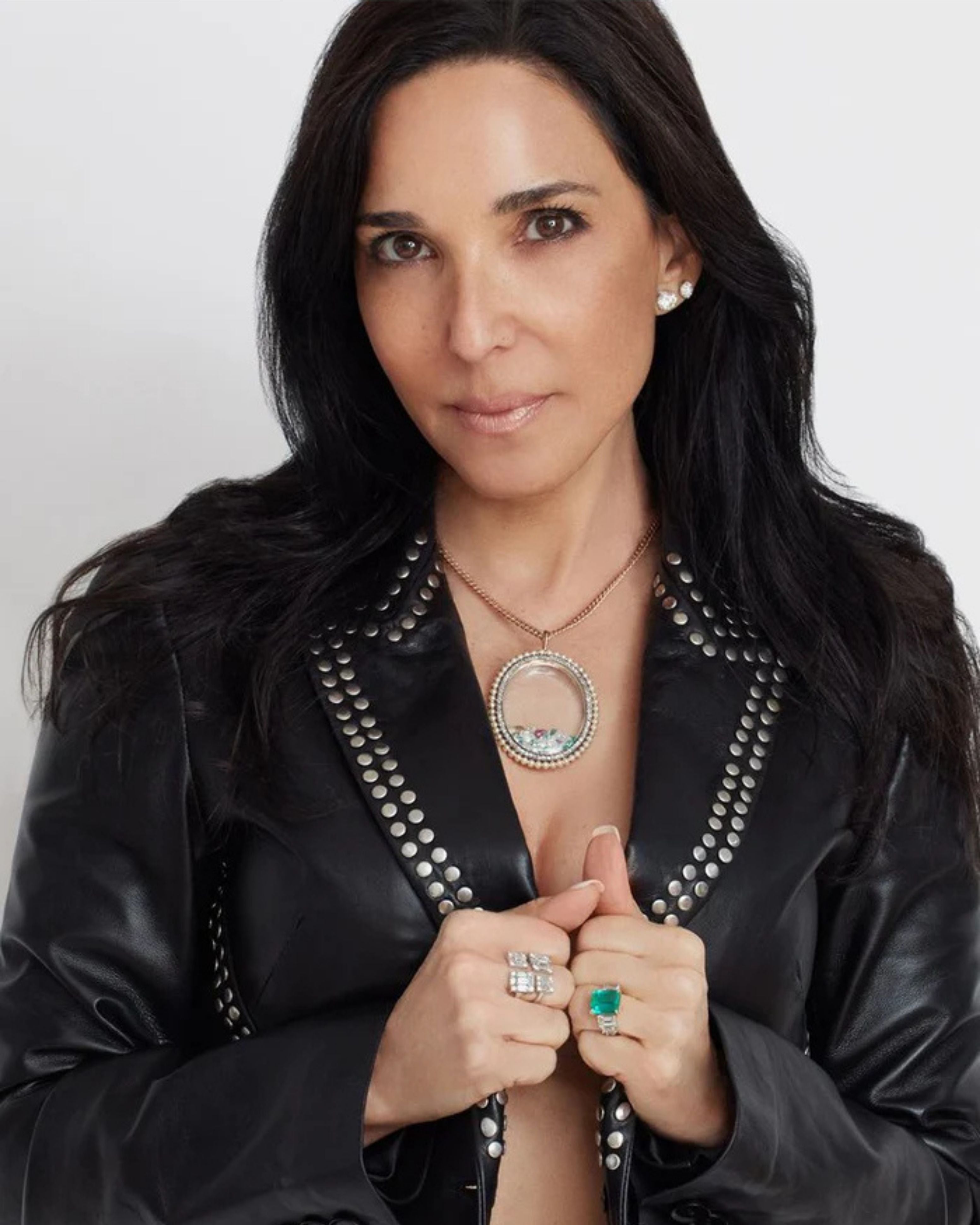 Tutti Frutti Gem Floating Pendant Necklace