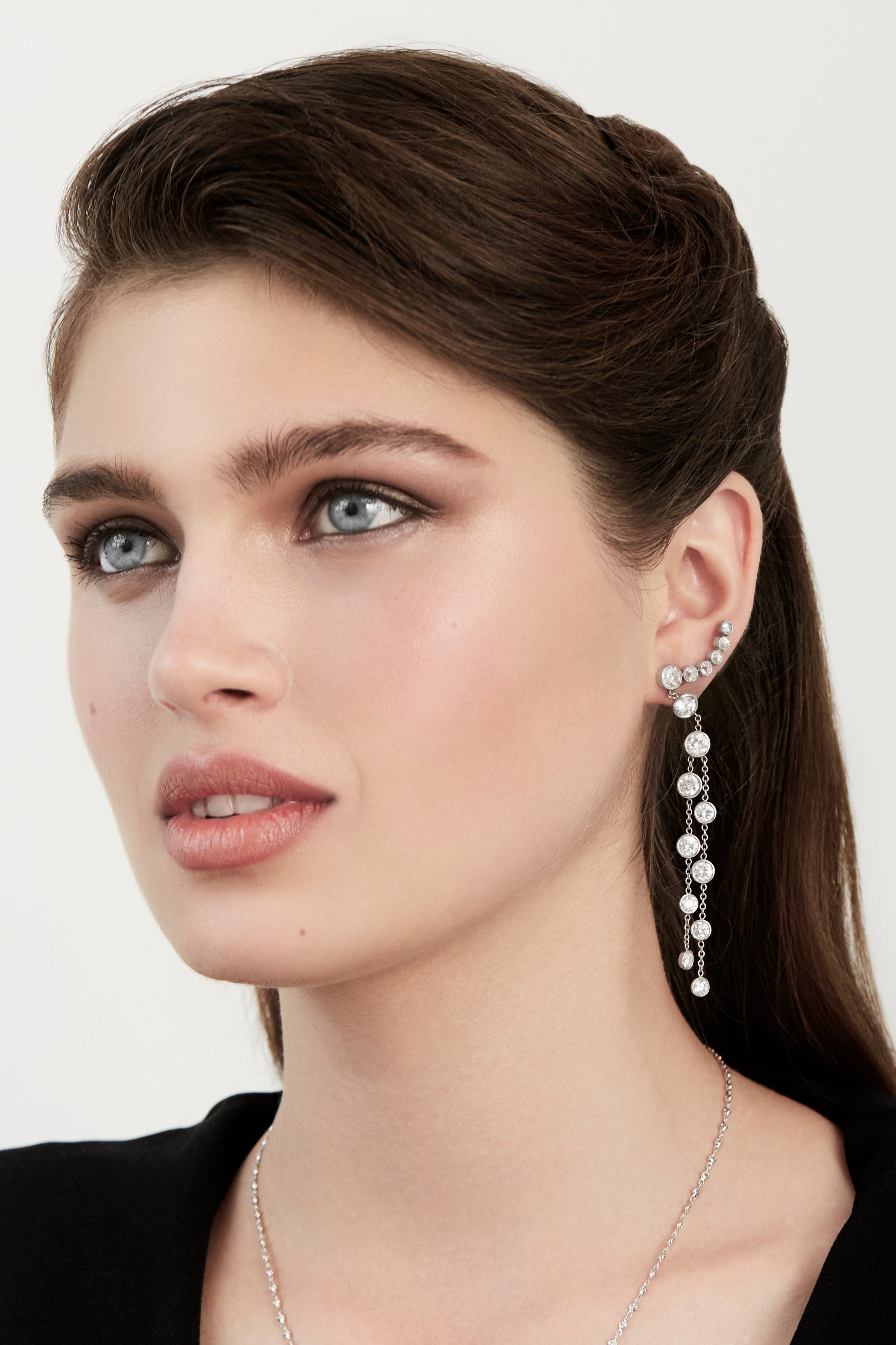 Dripping Diamond Earrings