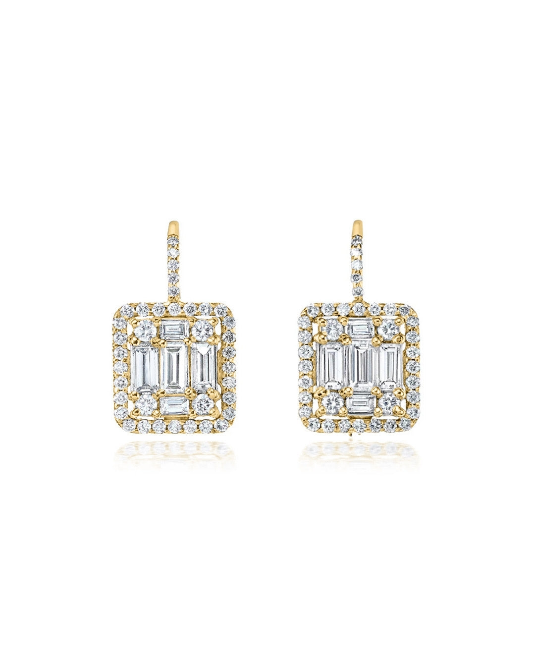 Classic Clarity Halo Earrings